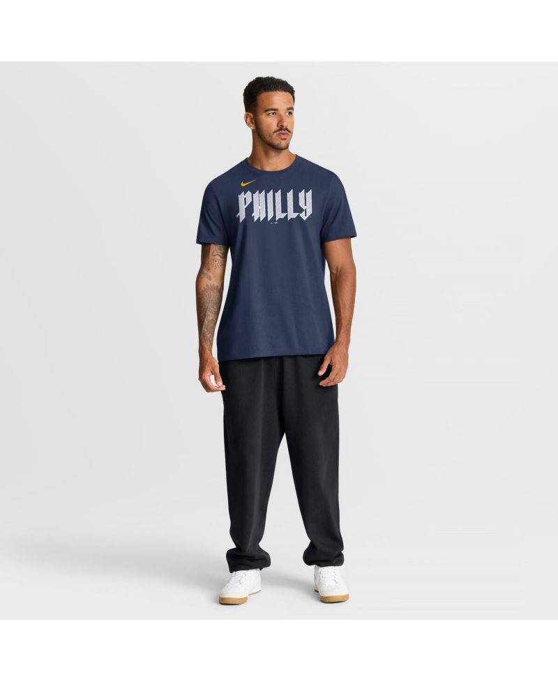 Men's Navy Philadelphia Phillies City Connect Large Logo T-Shirt