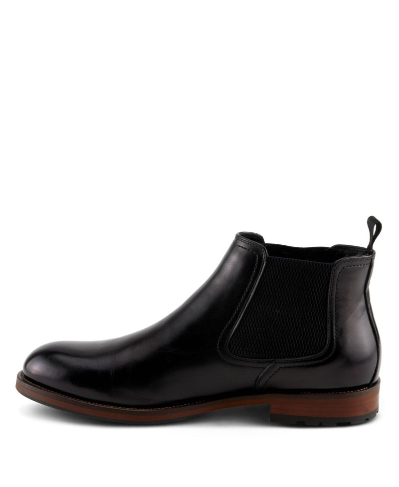 Men's Baxter Leather Rubber-Sole Chelsea Boots
