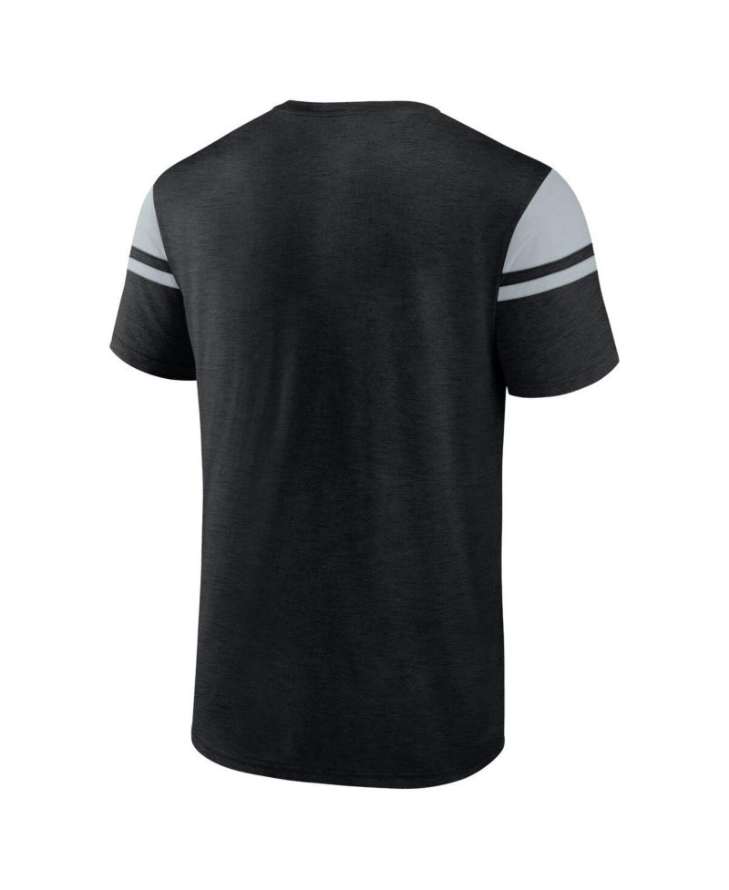 Men's Black Las Vegas Raiders Old School Play Slub T-Shirt