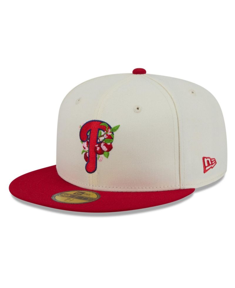 Men's White/Red Philadelphia Phillies Blossom 59FIFTY Fitted Hat