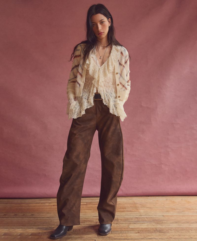 Women's Spotlight Faux-Suede Wide-Leg Trousers