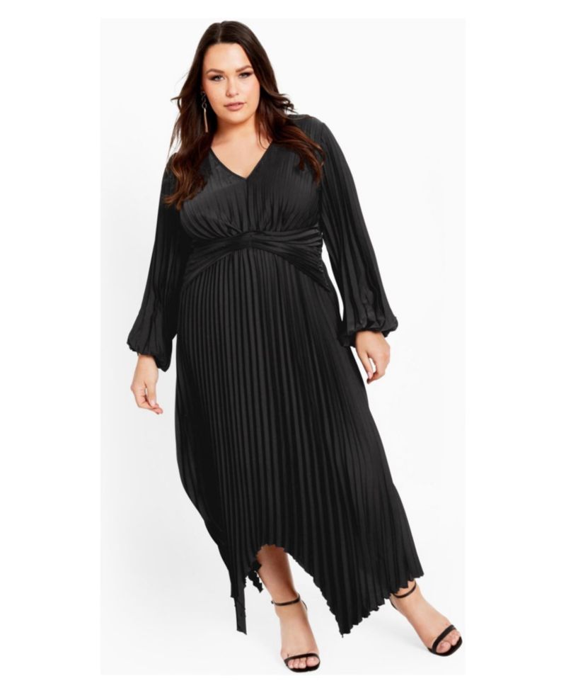 Plus Size Eve Pleat Dress
