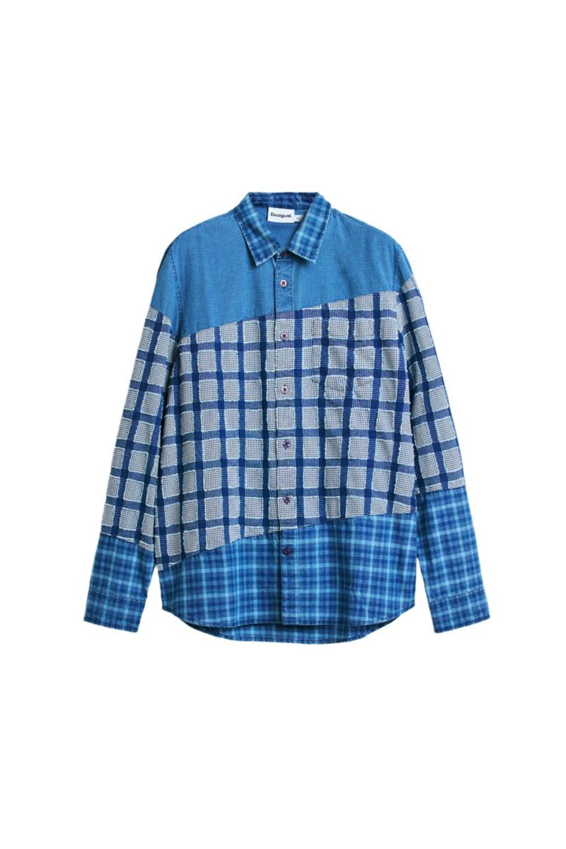 Men's Patch checks shirt