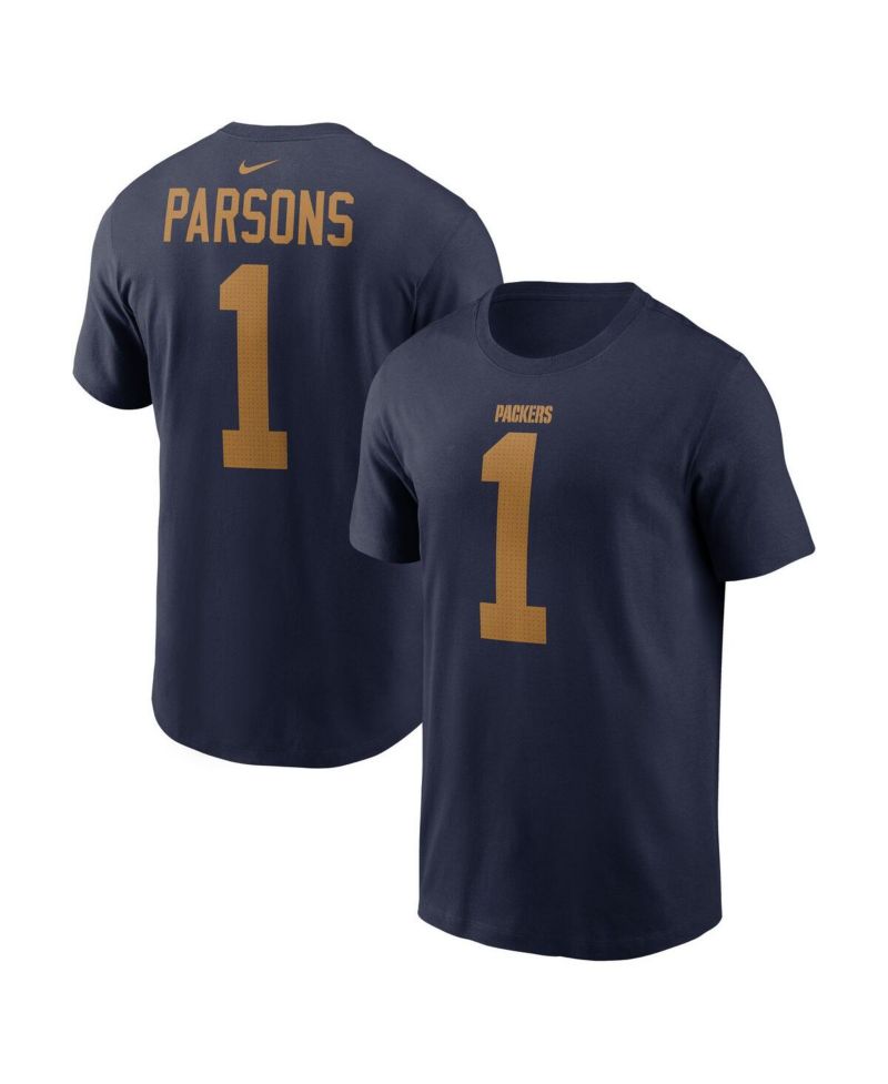 Men's Micah Parsons Navy Green Bay Packers The 1923 Classic Name & Number T-Shirt