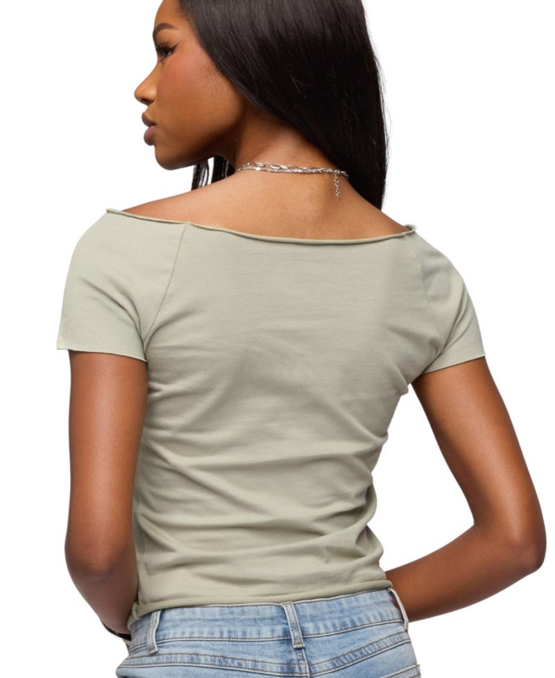 Women's Kamalah Boat Neck Cotton T Shirt