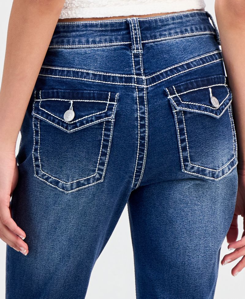 Juniors' High Rise Bootcut Jeans