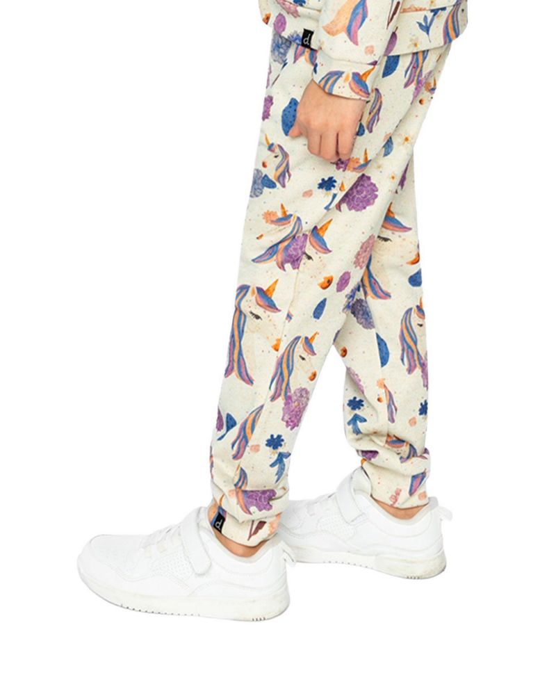 Little and Big Girl 6-12 Sweatpants Unicorn Print