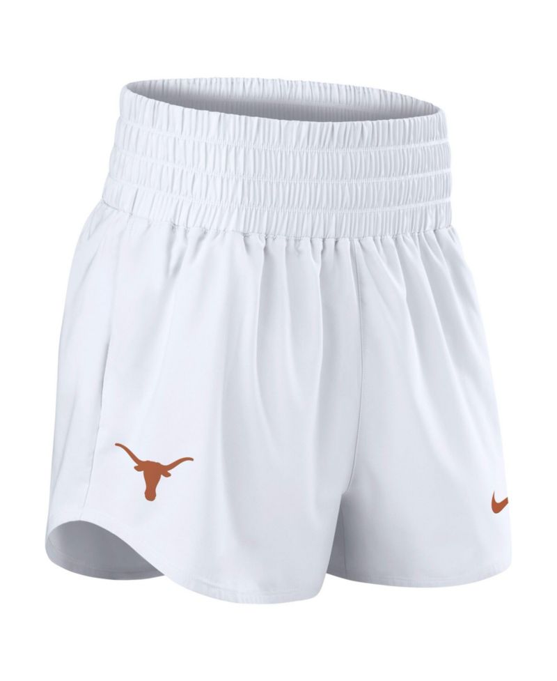 Women's White Texas Longhorns Performance One Dri-FIT High-Rise Shorts