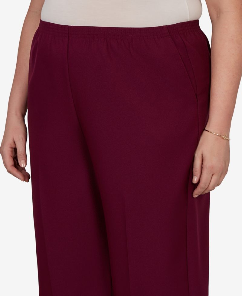 Plus Size Colored Mid-Rise Pants