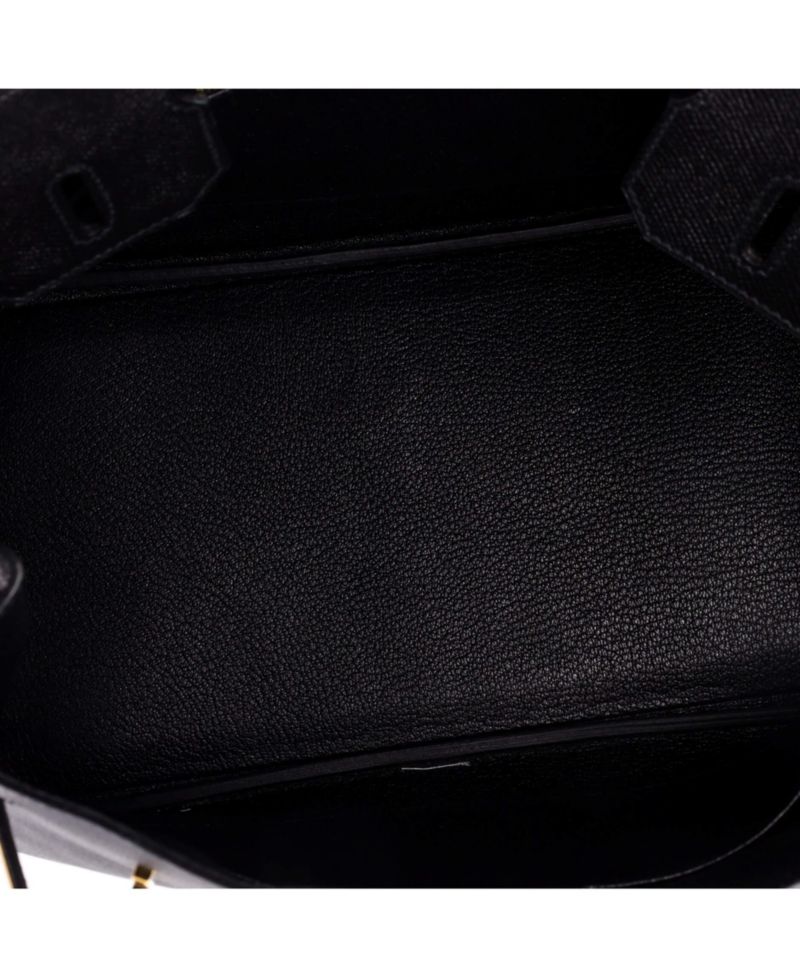 Pre-Owned Hermes Birkin 30 Handbag Black Epsom with Gold Hardware
