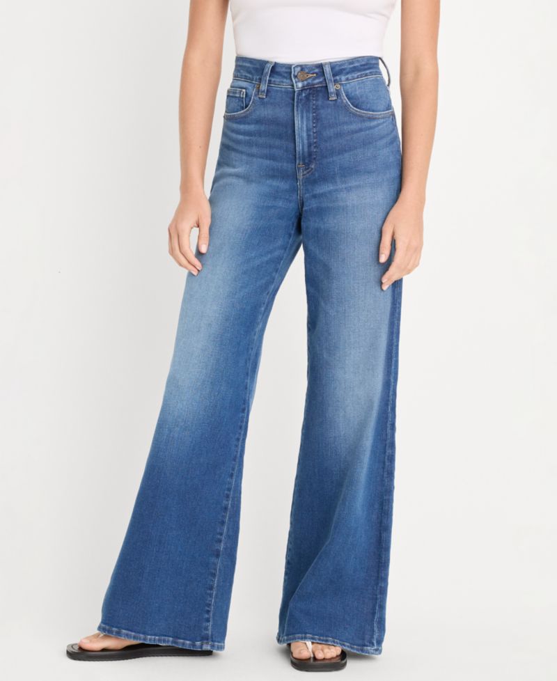 Petite Soft Tech Good Waist Palazzo Jeans