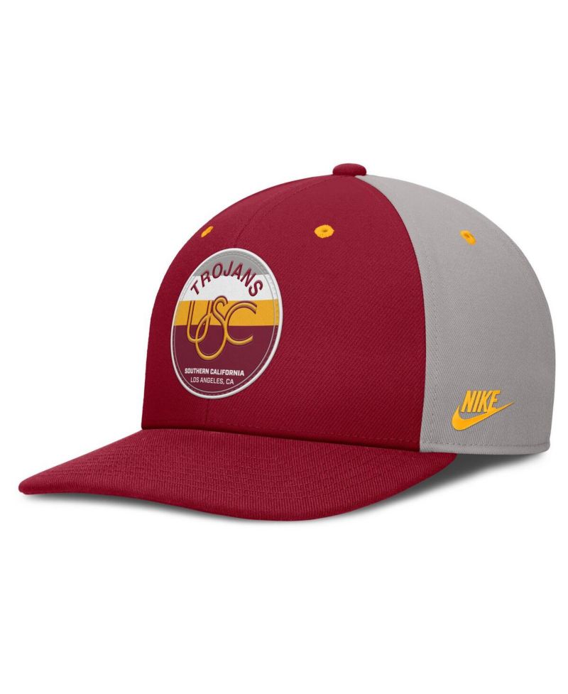 Men's Cardinal/Gray USC Trojans Prep Pro Performance Snapback Hat