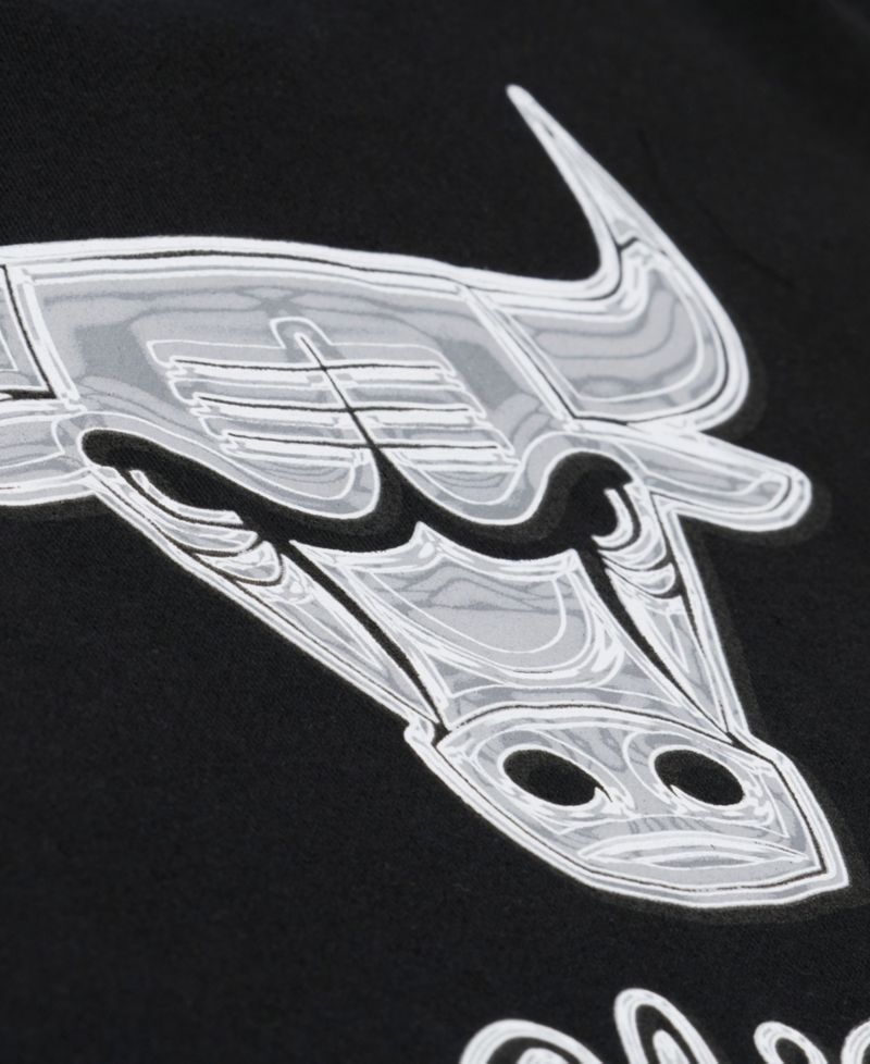 Men's Black Chicago Bulls Chrome Hoodie