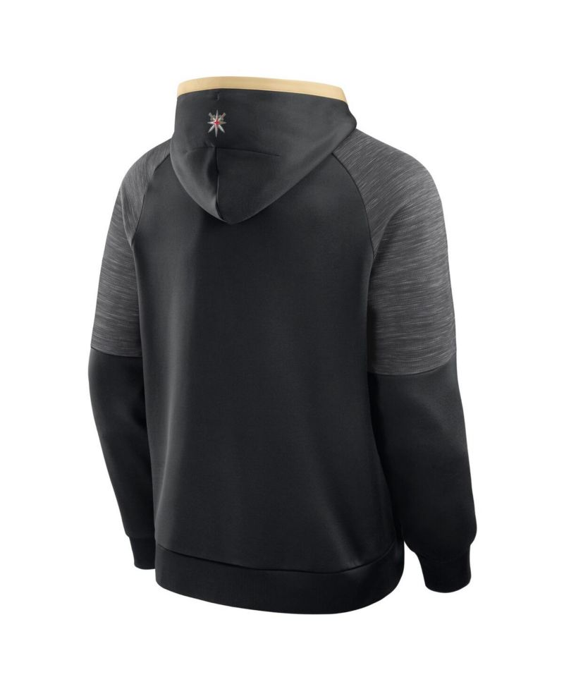Men's Black Vegas Golden Knights Goaltender Defender Pullover Hoodie