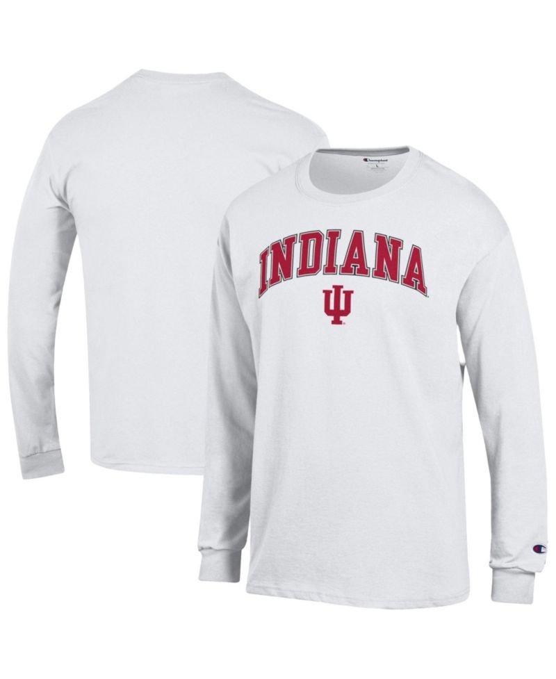 Men's Indiana Hoosiers Screen Print Long-Sleeve T-Shirt