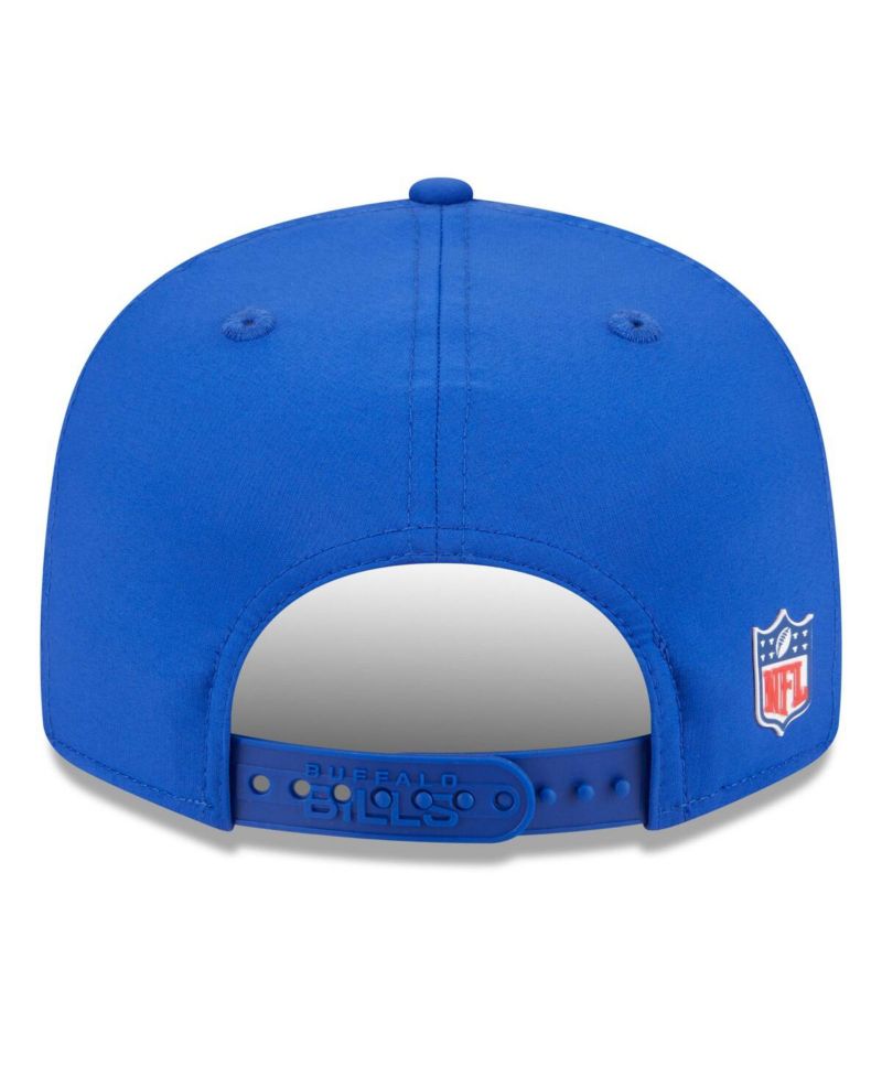 Men's Royal Buffalo Bills 2025 Sideline Throwback Split Panel 9FIFTY Snapback Hat