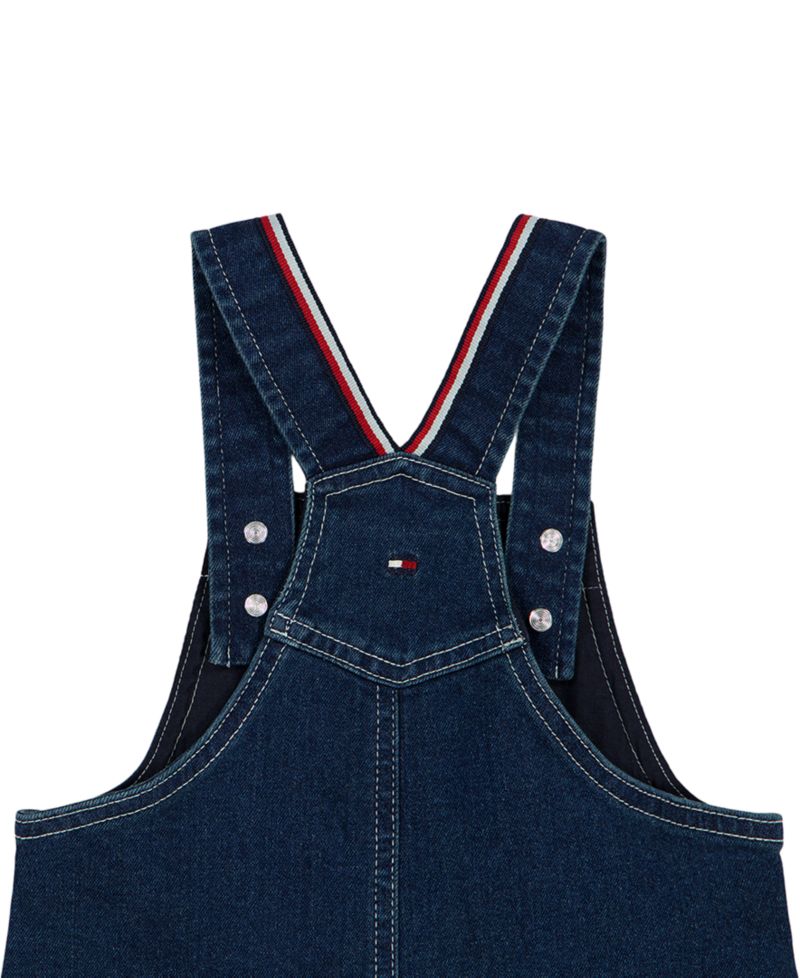 Baby Boys' Denim Overalls and Long-Sleeve Bodysuit, 2-Piece Set