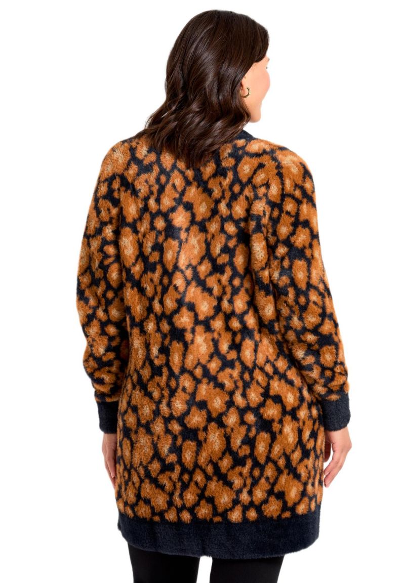 Women's Plus Size Button Front Cozy Cardigan