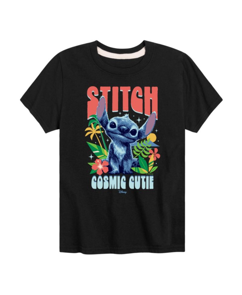 Big Boys Lilo Stitch Live Action Stitch Cosmic Cutie Graphic T-Shirt