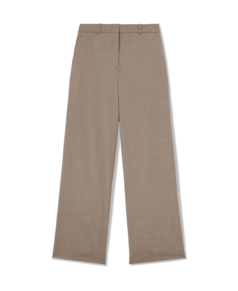 Women's Adie Wool-Blend Wide-Leg Trousers