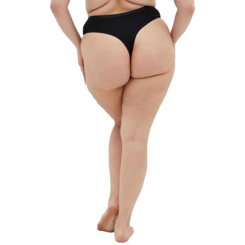 Plus Size 3 Pack Cotton Thong