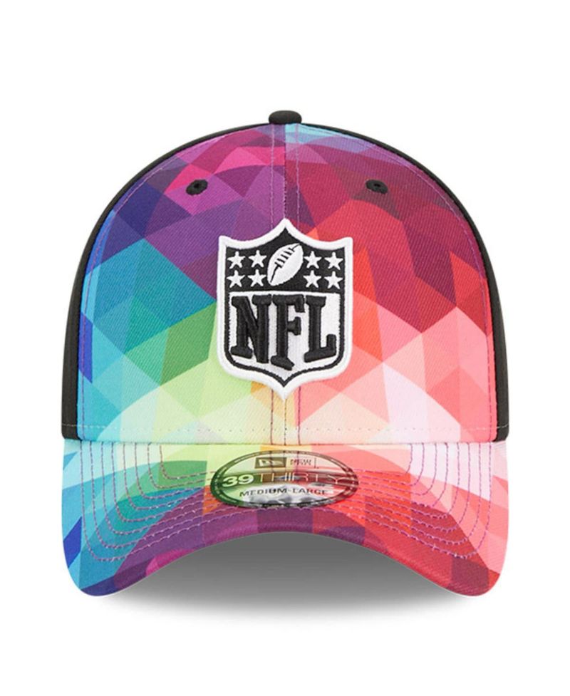 Men's and Women's Multicolor, Black Shield Merchandise 2023 NFL Crucial Catch 39THIRTY Flex Hat