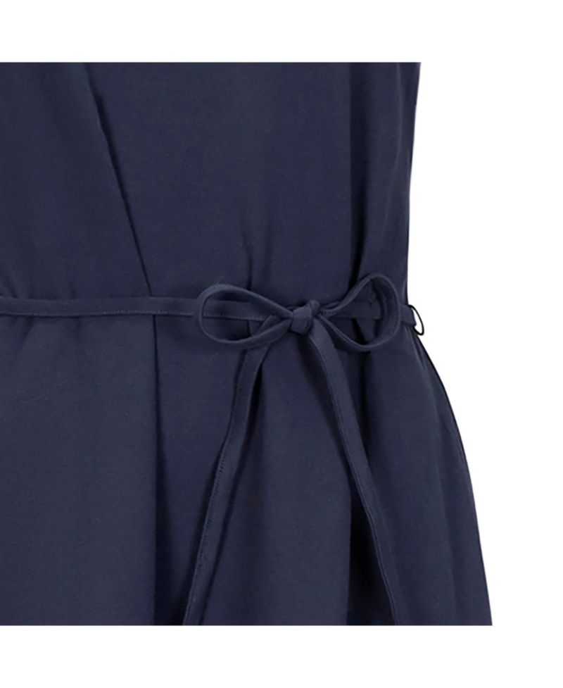 Women's Hope and Henry Organic Flutter Sleeve Knit Flounce Hem Midi Dress