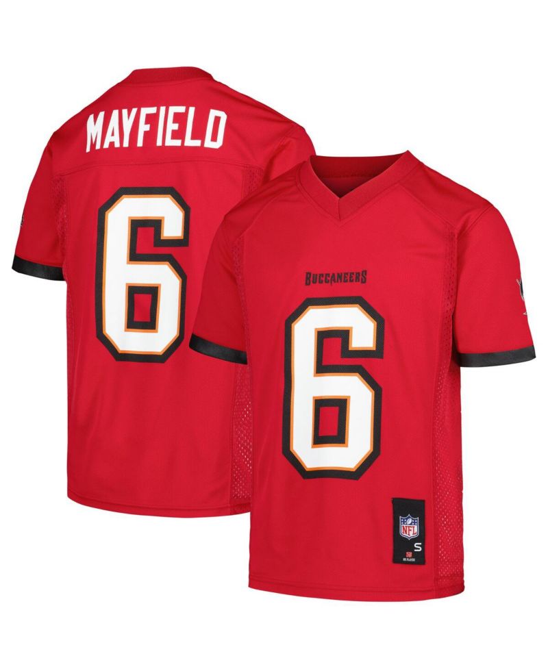 Big Boys and Girls Baker Mayfield Red Tampa Bay Buccaneers Replica Player Jersey