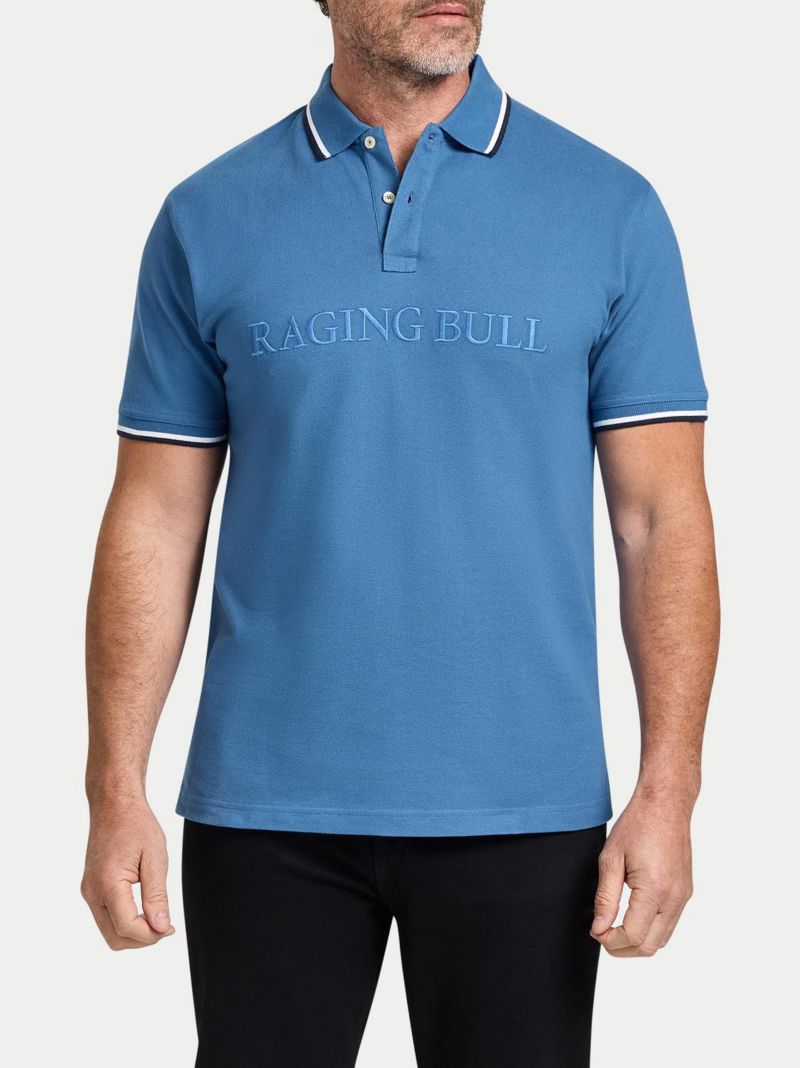 Men's Short Sleeve Embroidery Pique Polo