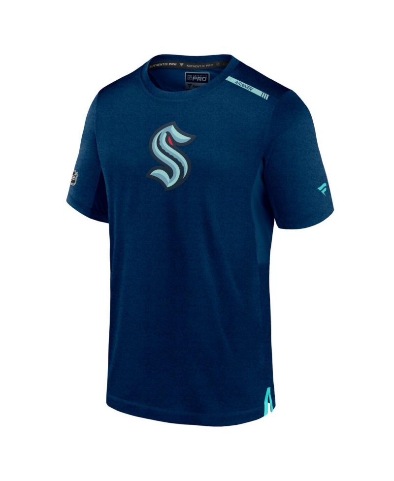 Men's Deep Sea Blue Seattle Kraken Authentic Pro Performance T-shirt