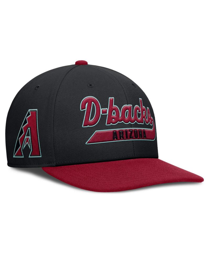 Men's Black/Red Arizona Diamondbacks Pro Performance Snapback Hat