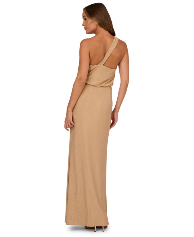 Women's Metallic Knit Long Dress