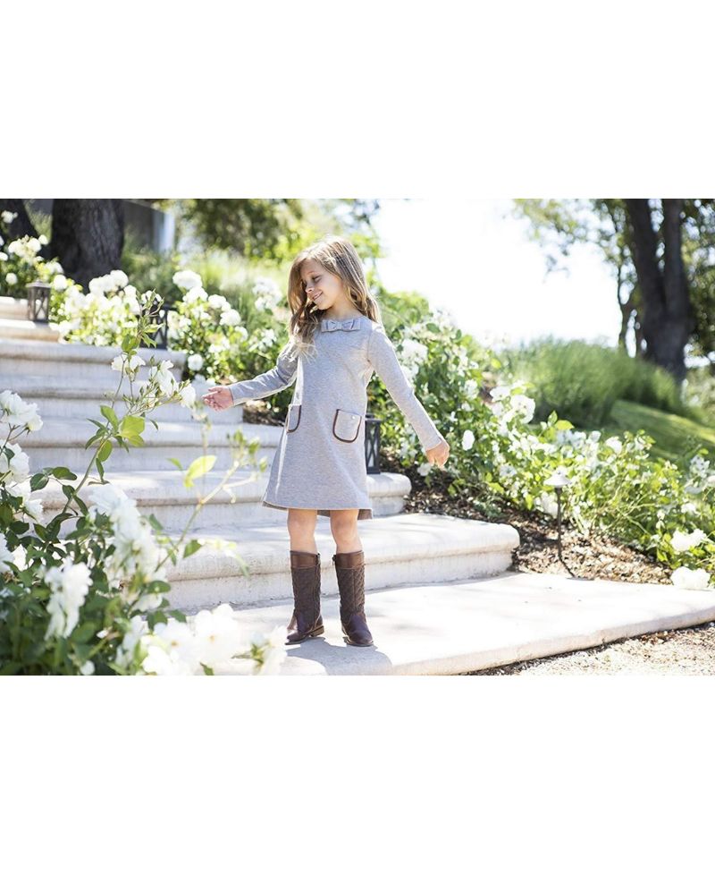 Baby Girls Hope and Henry Quilted Ponte Riding Dress