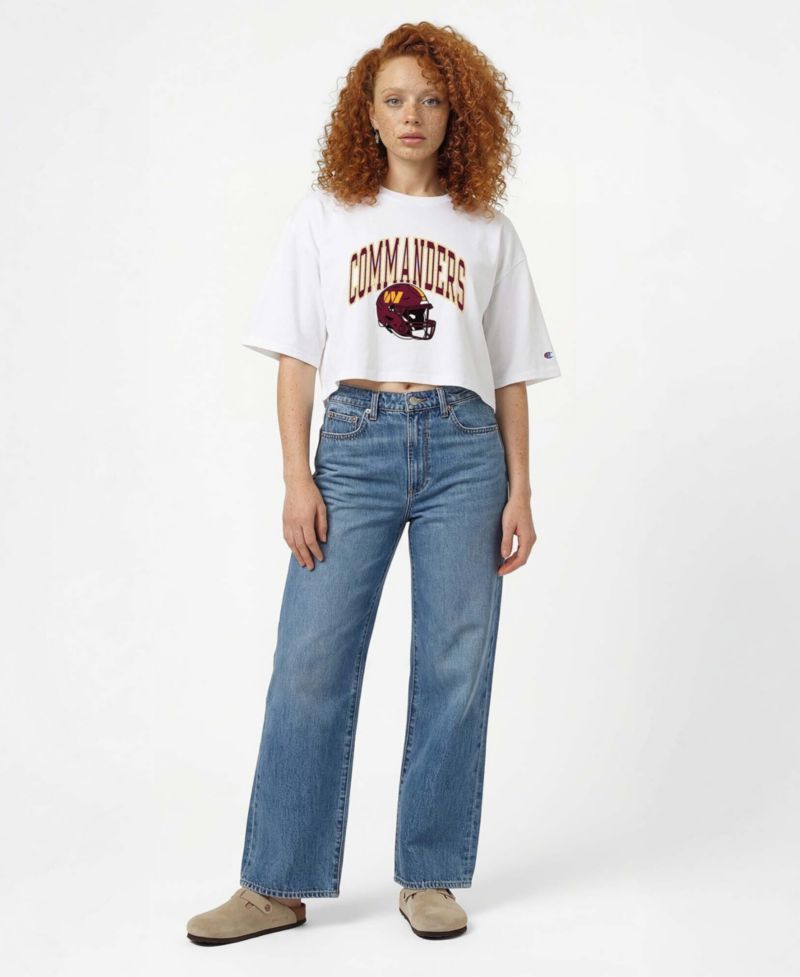 Women's Washington Commanders Boyfriend-Cropped Graphic T-Shirt