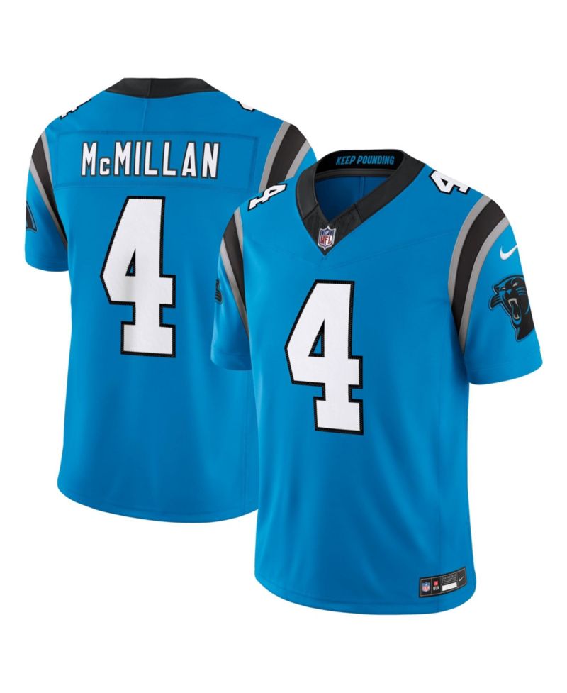 Men's Tetairoa McMillan Blue Carolina Panthers Alternate Vapor F.U.S.E. Stitched Limited Jersey