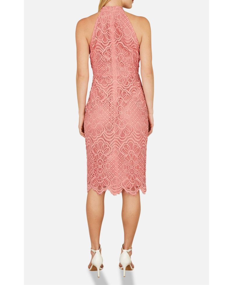 Women's Lace Halter Neck Dress