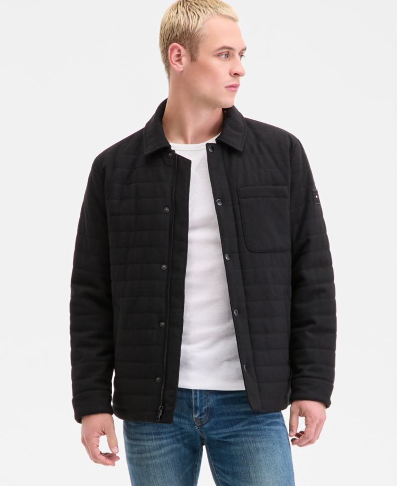 Men's Quilted Shirt Jacket