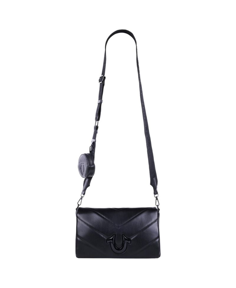 Quilted Flap Crossbody with Removable Pouch