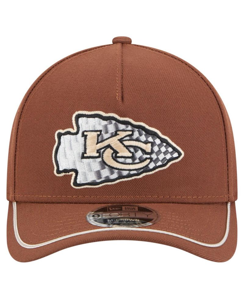 Men's Brown Kansas City Chiefs Motorsport 9FORTY Adjustable Hat