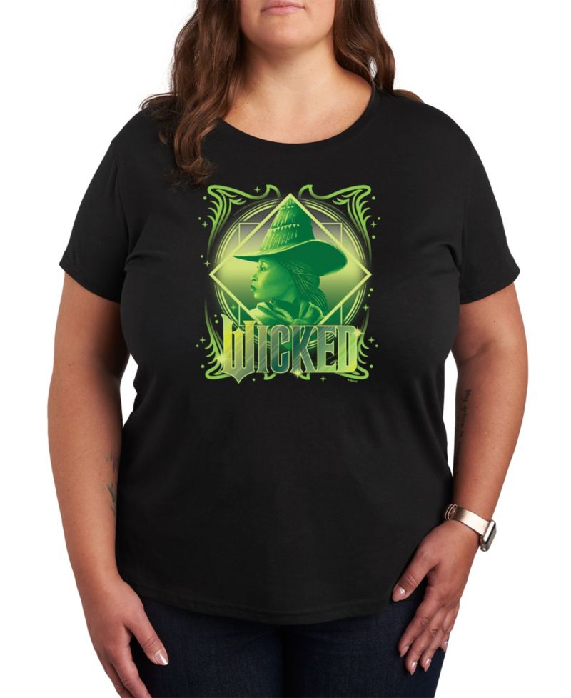 Plus Size Wicked Elphaba Graphic Crew Neck T-Shirt