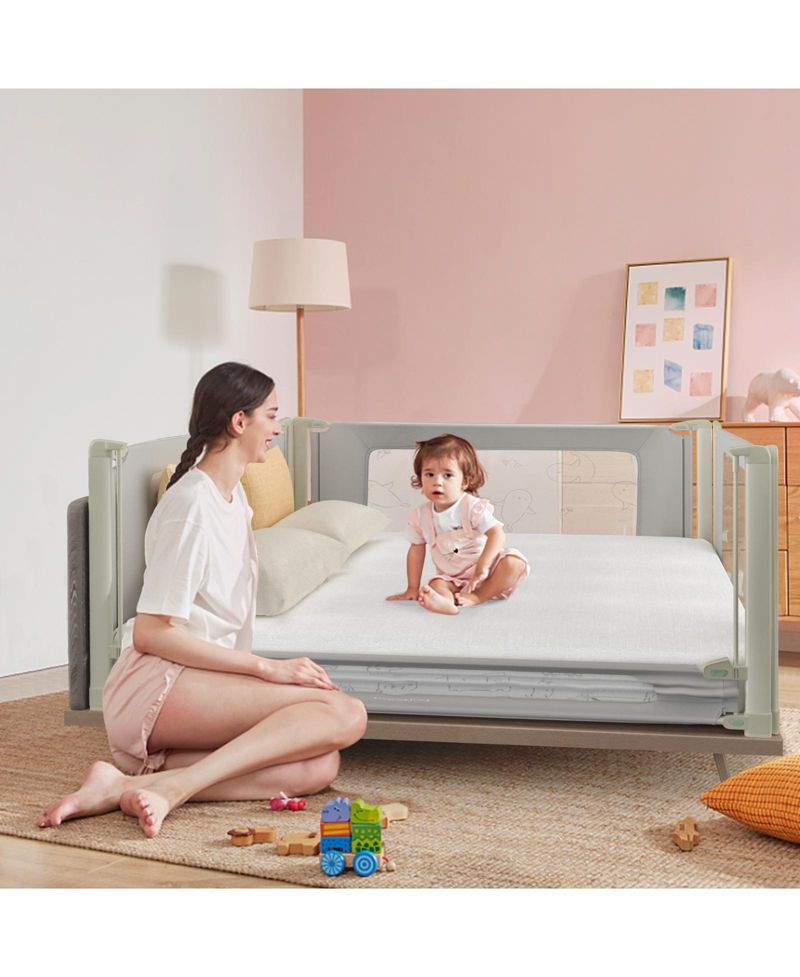 59in Bed Rail Guard for Toddlers Kid with Adjustable Height and Safety Lock - 59in