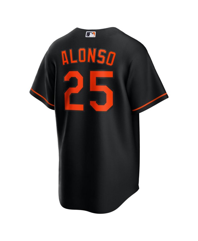 Men's Pete Alonso Black Baltimore Orioles Alternate Replica Jersey