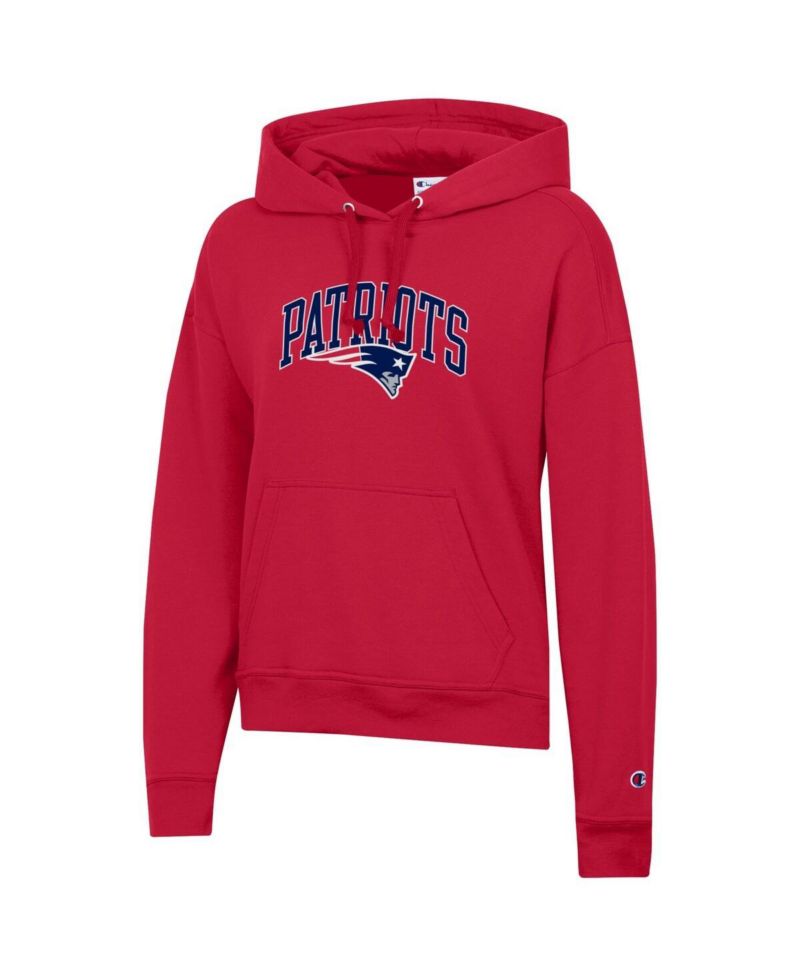 Women's Red New England Patriots Powerblend Hoodie