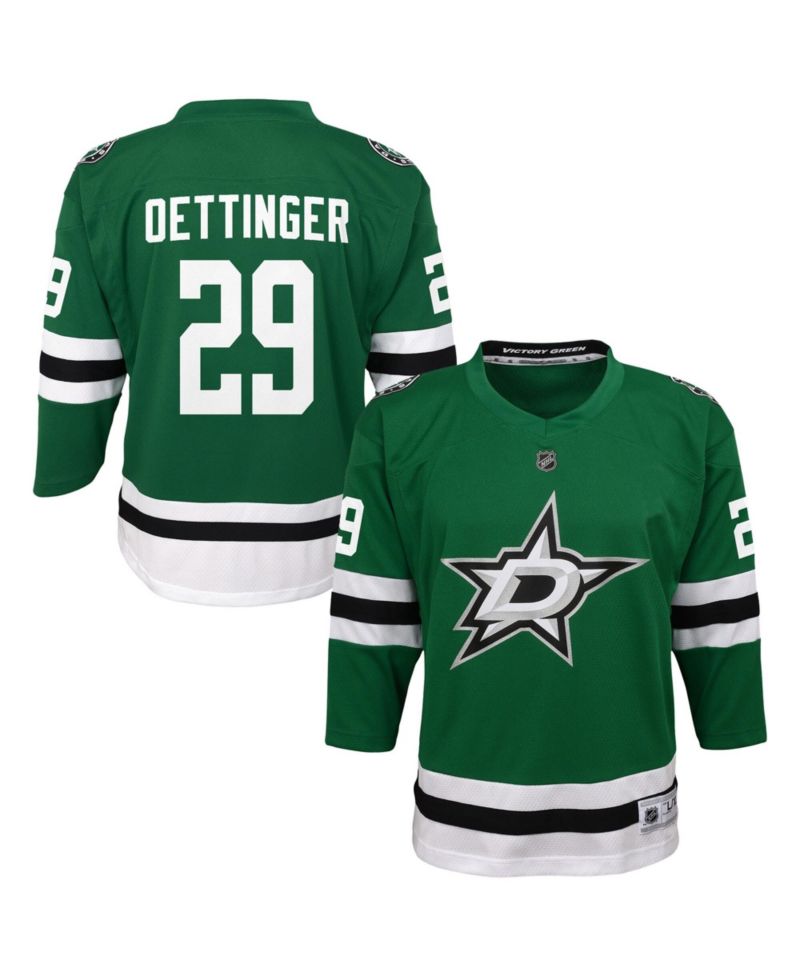 Big Boys and Girls Jake Oettinger Kelly Green Dallas Stars Home Replica Player Jersey