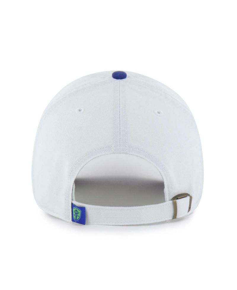 Men's White Seattle Sounders FC Two-Tone Clean Up Adjustable Hat