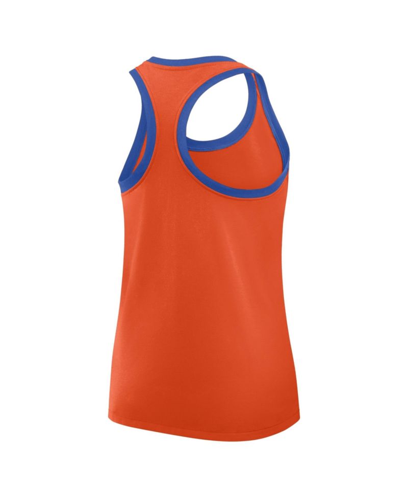 Women's Orange Florida Gators Uni Name Tri-Blend Dri-FIT Racerback Tank Top