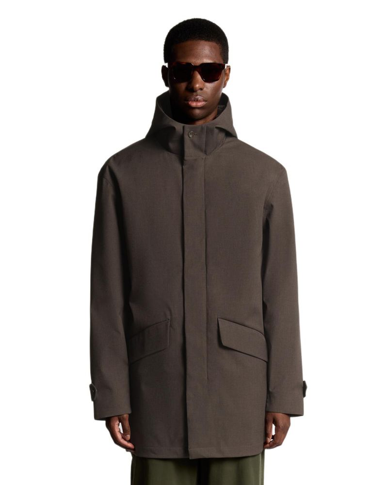Men's Long Sleeve Hooded Military Parka Jacket