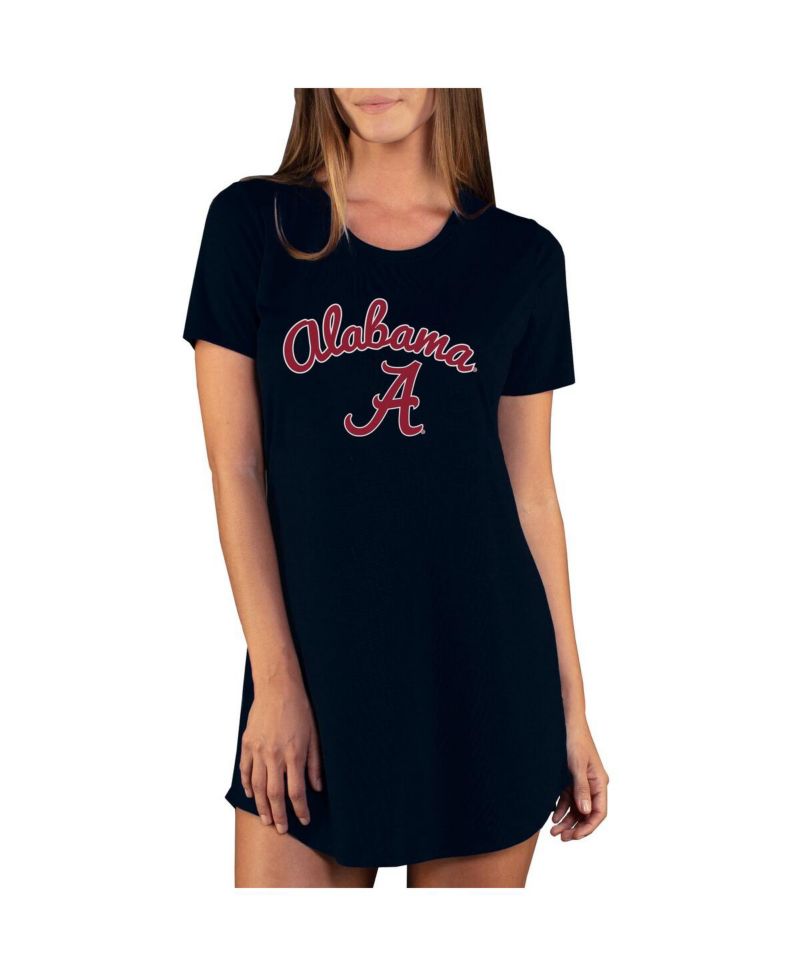 Women's Black Alabama Crimson Tide Marathon Nightshirt