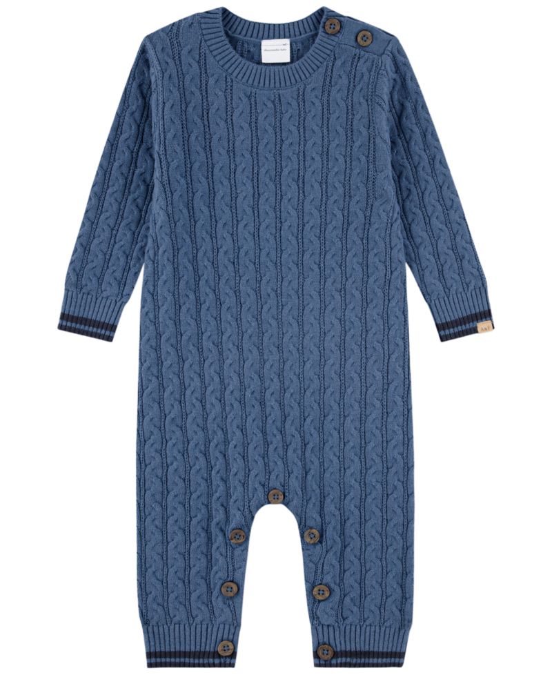 Baby Boys' Crewneck Sweater Coverall