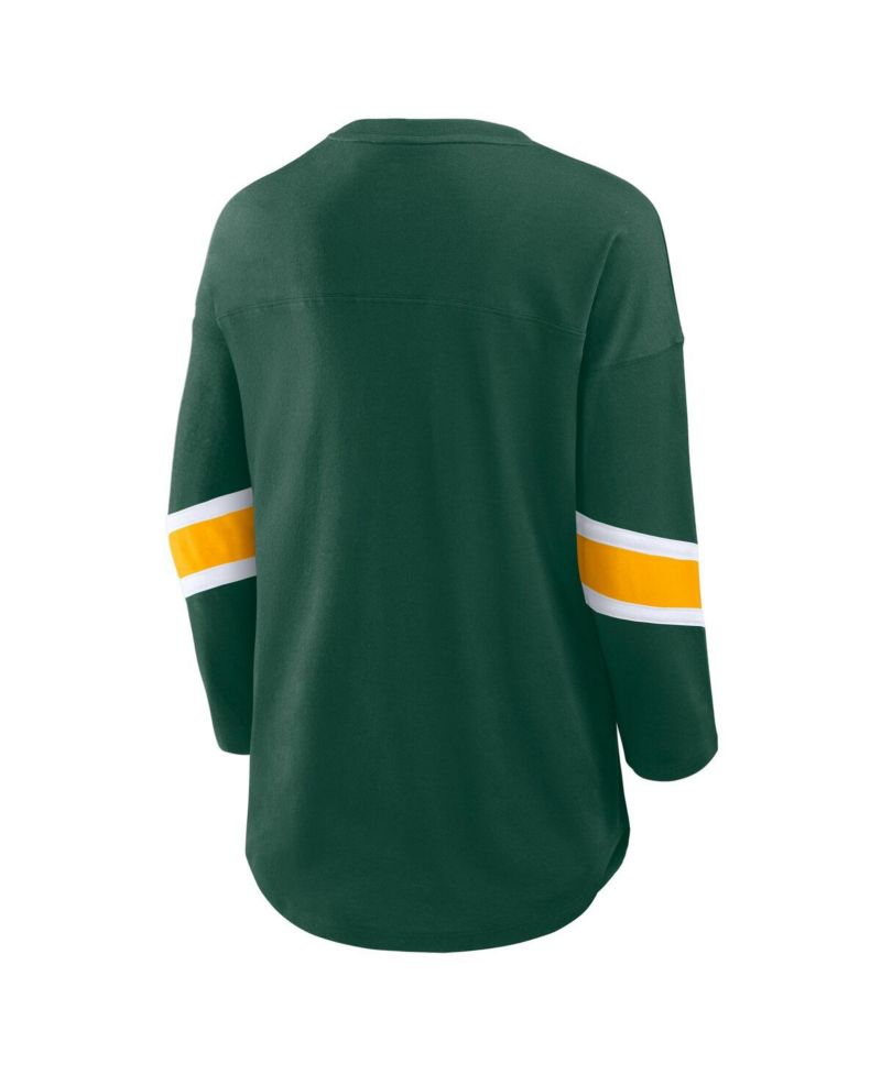 Women's Green Bay Packers Redzone 3/4-Sleeve T-Shirt